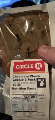 Chocolate Chunk Cookie 3 Pack