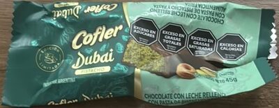 Chocolate con leche relleno con pasta de pistacho y pasta almendrica fina