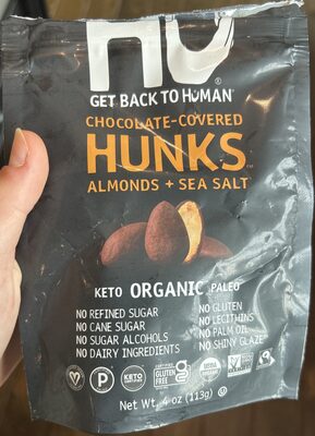 Chocolate-covered Hunks Almonds + Sea Salt Organic
