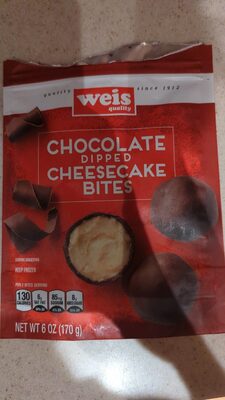 Chocolate Dipped Cheesecake Bites