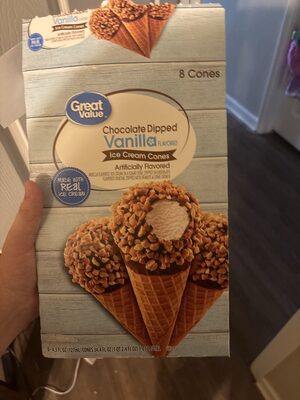 Chocolate Dipped Ice Cream Cones