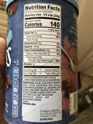 Chocolate flavor milk powder, chocolate