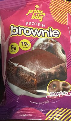 Chocolate Glazed Donut Protein Brownie