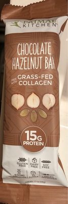 Chocolate hazelnut collagen fuel bar, chocolate hazelnut