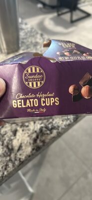 Chocolate Hazelnut Gelato Cups