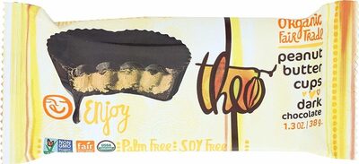 Chocolate organic dark chocolate peanut butter cups