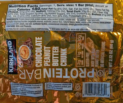 Chocolate Peanut Butter Chunk Protein Bar