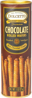Chocolate Rolled Wafers, Rich Chocolate Cream