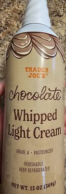 Chocolate Whipped Light Cream