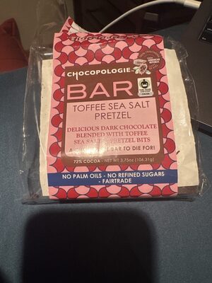 Chocopologie Bar Toffee Sea Salt Pretzel