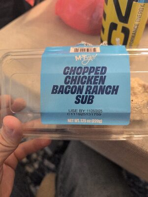 Chopped Chicken Bacon Ranch Sub