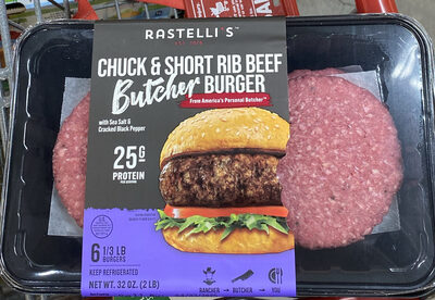 Chuck & Short Rib Beef Butcher Burger