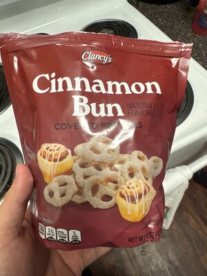 Cinnamon Bun Covered Pretzels