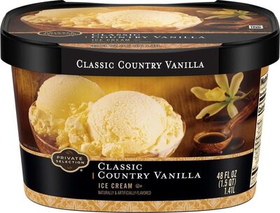 Classic country vanilla ice cream