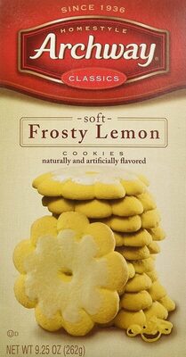 Classic soft frosty lemon cookies