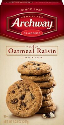 Classic soft oatmeal raisin cookies