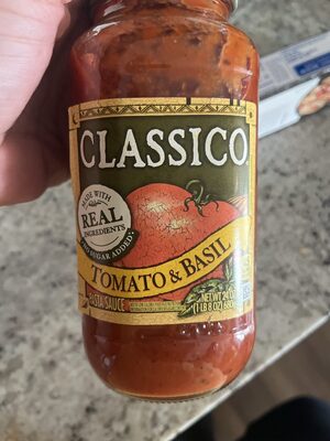 Classico, tomato & basil pasta sauce, tomato & basil, tomato & basil