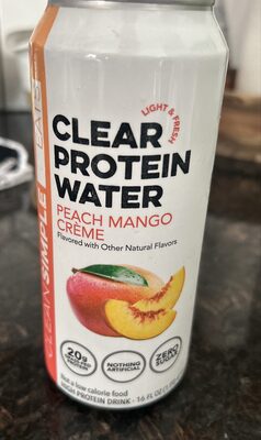 Clear protein water