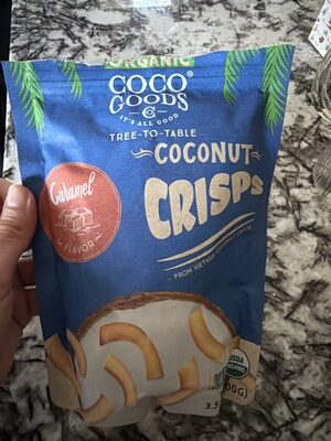 Cocoa Goods Organic Coconut Crisps Caramel Flavor