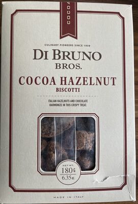Cocoa Hazelnut Biscotti