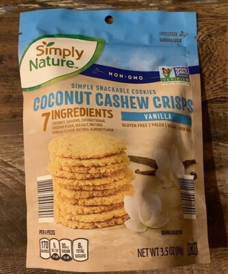 Coconut cashew crisps
