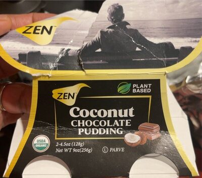 Coconut chocolate pudding