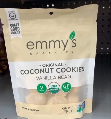 Coconut cookies vanilla bean