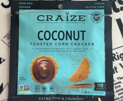 Coconut Toasted Corn Crackers