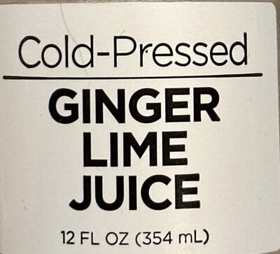 Cold-Pressed Ginger Lime Juice