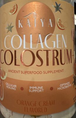 Collagen Colostrum Orange Cream