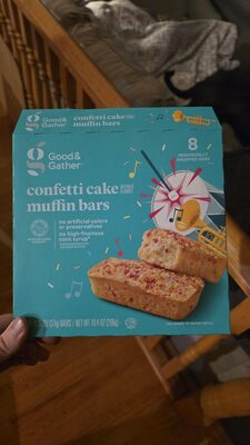 Confetti Cake Muffin Bars