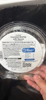 Cooked Cocktail Shrimp with Sauce