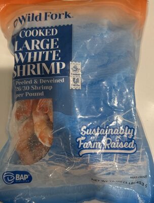 Cooked Large White Shrimp
