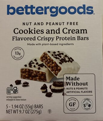Cookies and Cream protein bars