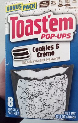 Cookies And Cream Toaster Pastry