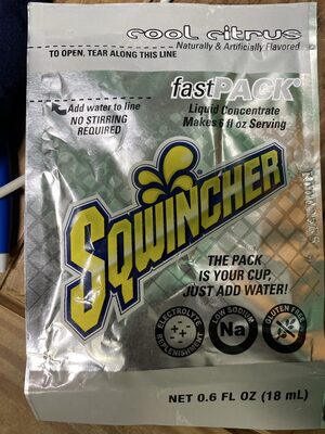 Cool citrus, fast pack liquid concentrate