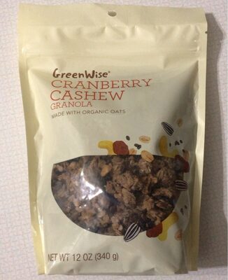 Cranberry Cashew Granola