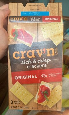 Crav'n Flavor Rich & Crisp Crackers