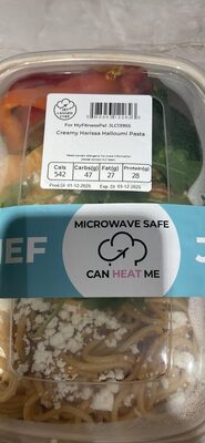 Creamy Harissa Halloumi Pasta