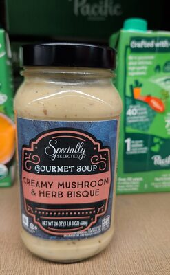 Creamy Mushroom And Herb Bisque Soup