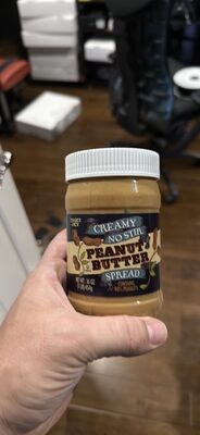Creamy No Stir Peanut Butter Spread