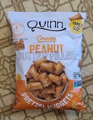 Creamy peanut butter filled pretzel nuggets