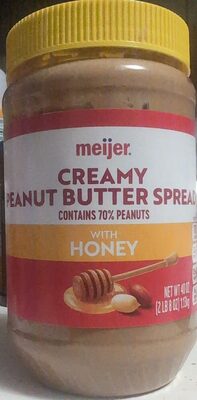 Creamy Peanut Butter Spread with Honey