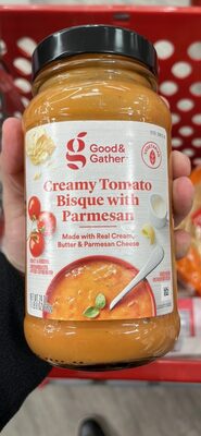 Creamy Tomato Bisque with Parmesan