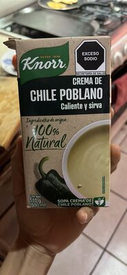 CREMA DE CHILE POBLANO