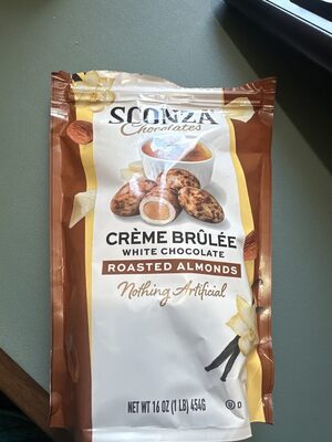 Creme Brulee White Chocolate Roasted Almonds
