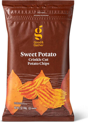 Crinkle cut sweet potato chips
