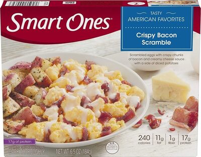 Crispy bacon scramble frozen dinner