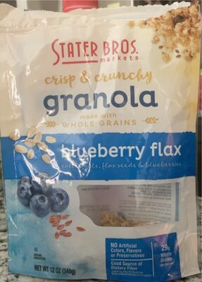 crispy & crunchy granola blueberry flax
