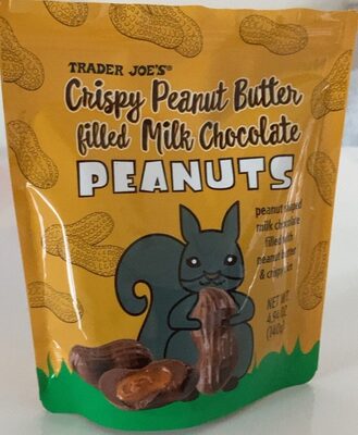 Crispy peanut butter filled milk chocolate peanuts